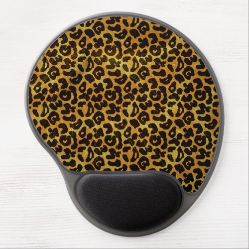 Leopard Fur Print Animal Pattern Gel Mouse Pad