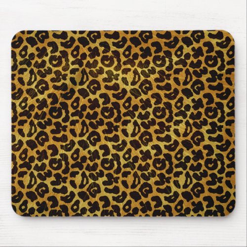 Leopard Fur Print Animal Pattern Mouse Pad