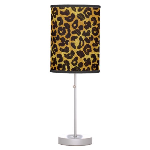 Leopard Fur Print Animal Pattern Table Lamp