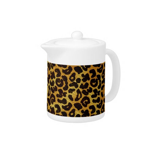 Leopard Fur Print Animal Pattern Tea Pot
