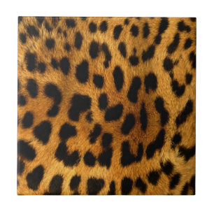 Leopard Fur Print Ceramic Tile
