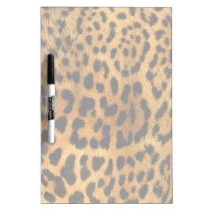 Leopard Fur Print Dry Erase Board