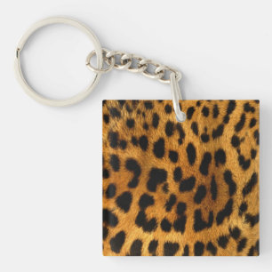 Leopard Fur Print Keychain