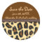 Leopard Fur Save the Date