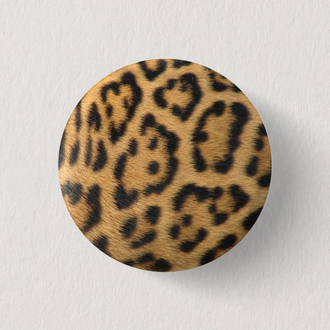 Leopard Fur Spots Pattern Button (Front)