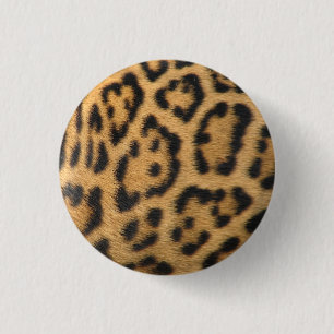 Leopard Fur Spots Pattern Button