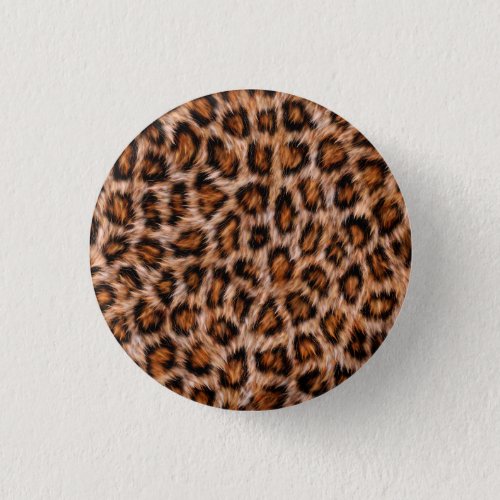 Leopard Fur Spots Pattern Button