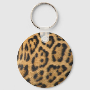 Leopard Fur Spots Pattern Keychain