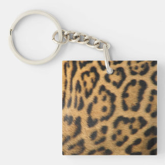 Leopard Fur Spots Pattern Keychain