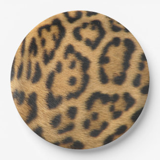 Leopard Fur Spots Pattern Paper Plates