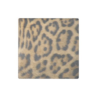 Leopard Fur Spots Pattern Stone Magnet