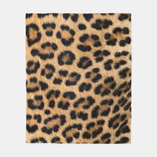 Leopard fur texture, natural pattern. fleece blanket