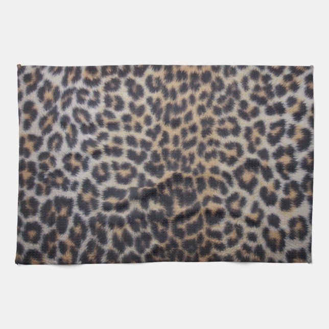 Leopard Fur Towel (Horizontal)