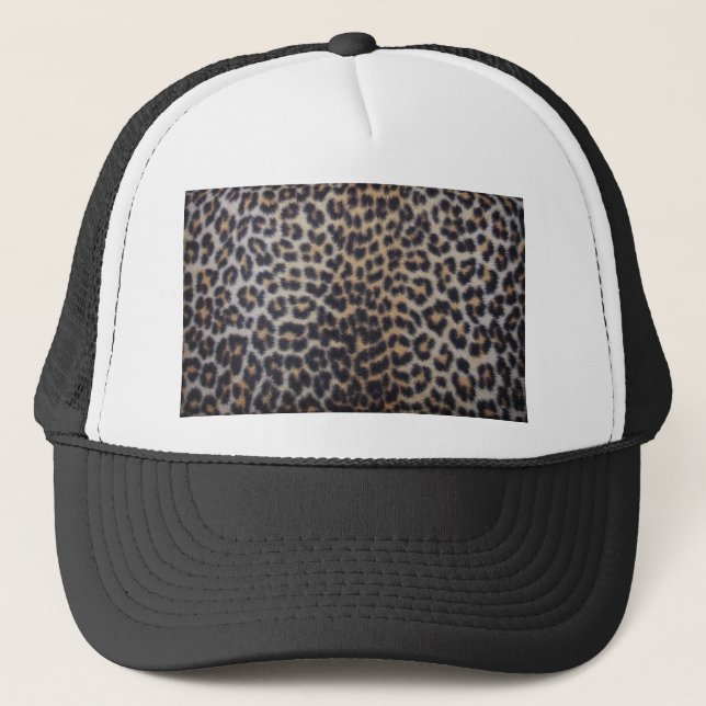 Leopard Fur Trucker Hat (Front)