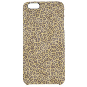 Leopard Fur Clear iPhone 6 Plus Case