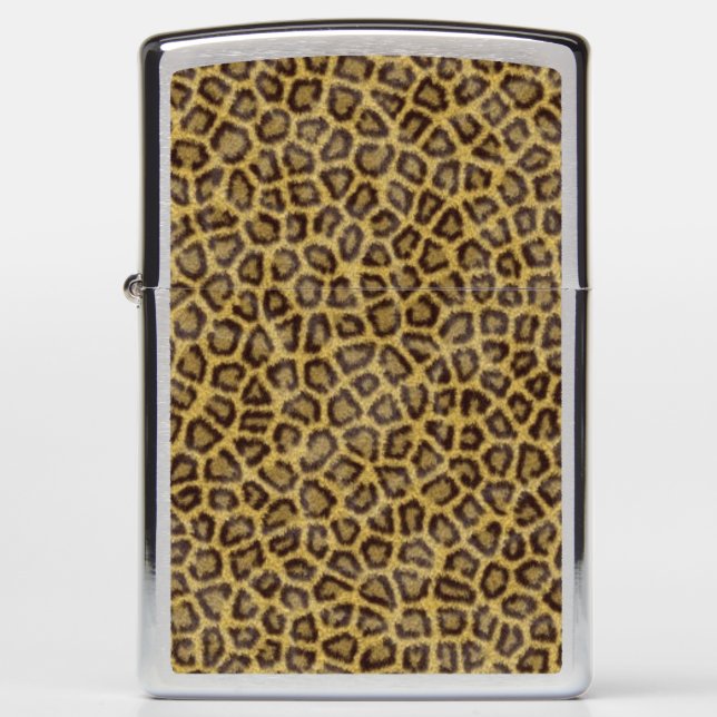 Leopard Fur Zippo Lighter (Front)