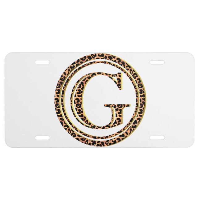 leopard G License Plate (Front)