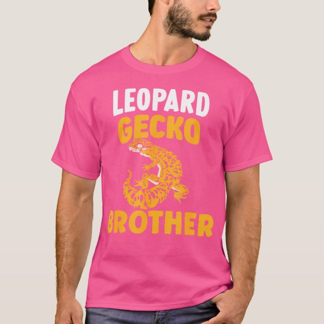 Leopard Gecko Brother Lizard Reptile Lizards Leopa T-Shirt (Front)