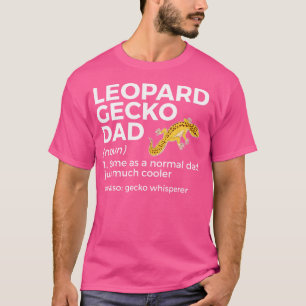 Leopard Gecko Dad Definition Funny Gecko Whisperer T-Shirt