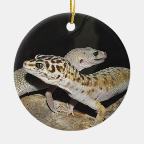 Leopard gecko design for all ceramic ornament