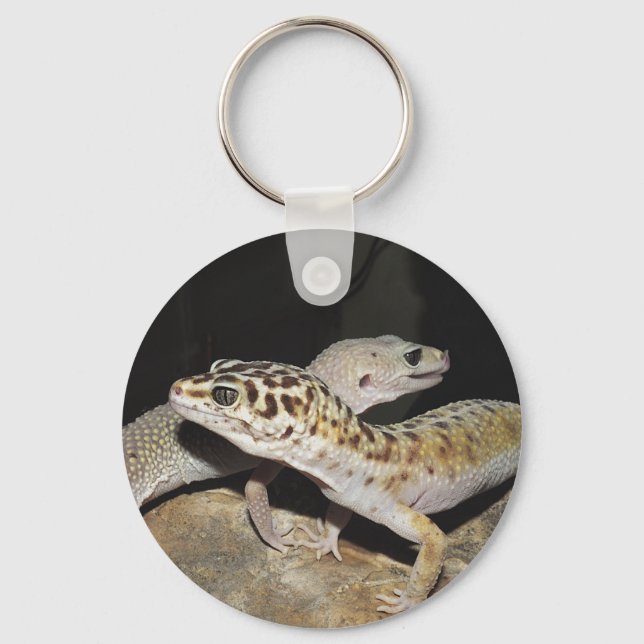 Leopard gecko design for all gecko lovers! keychain (Front)