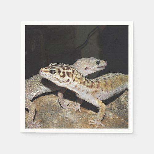 Leopard gecko design for all napkins