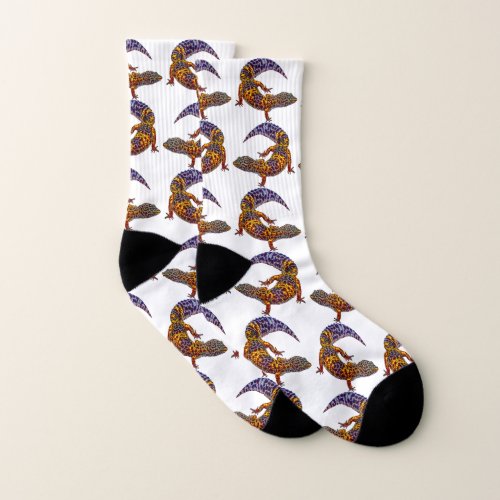 Leopard Gecko Eublepharis Macularius Socks