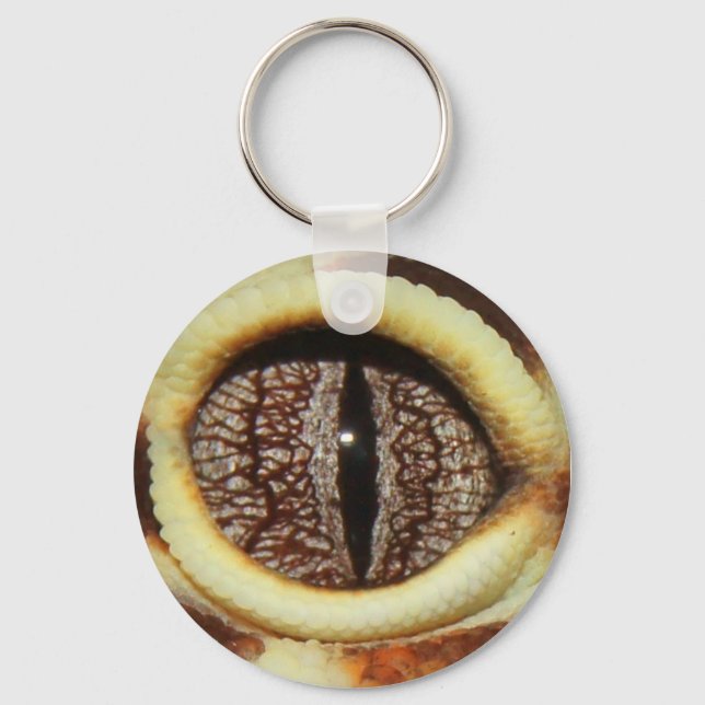 Leopard Gecko Eye Keychain (Front)