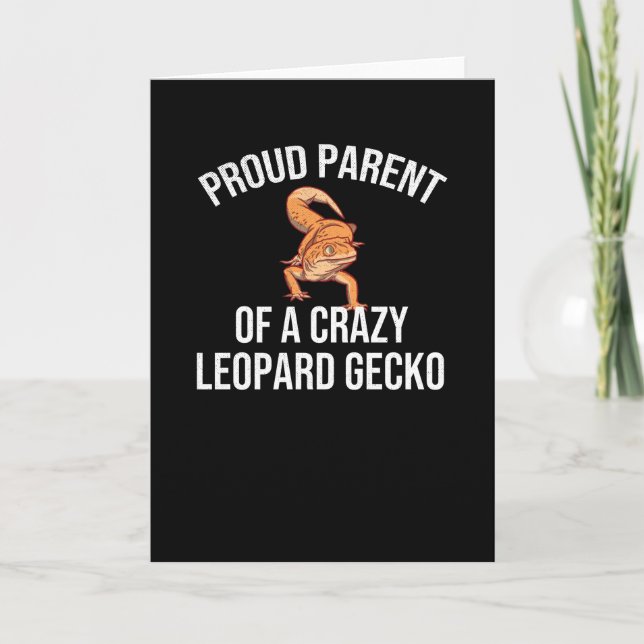 Leopard Gecko Gifts | Lizard Leopard Gecko Lover Card (Front)