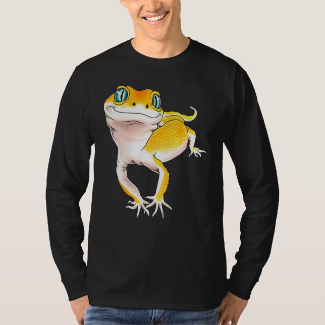 Leopard Gecko  I Love My Gecko Gecko Dad T-Shirt (Front)