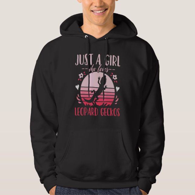 Leopard Gecko Just A Girl Who Loves Leopard Geckos Hoodie (Front)