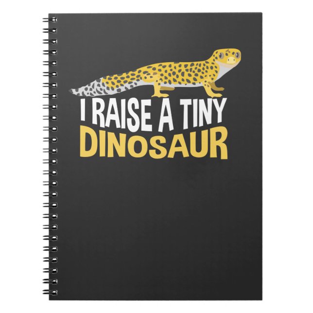 Leopard Gecko Little Dinosaur Pet Joke Lizard Notebook (Front)