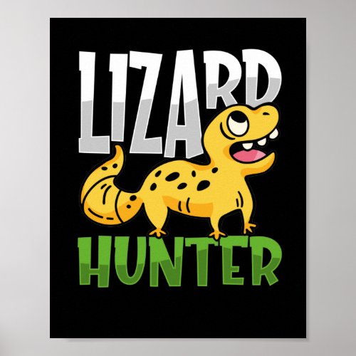 Leopard Gecko  Lizard Hunter Reptiles Poster