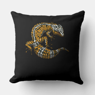 Leopard Gecko Lizard Reptile Throw Pillow