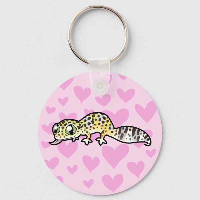 Leopard Gecko Love Keychain (Front)