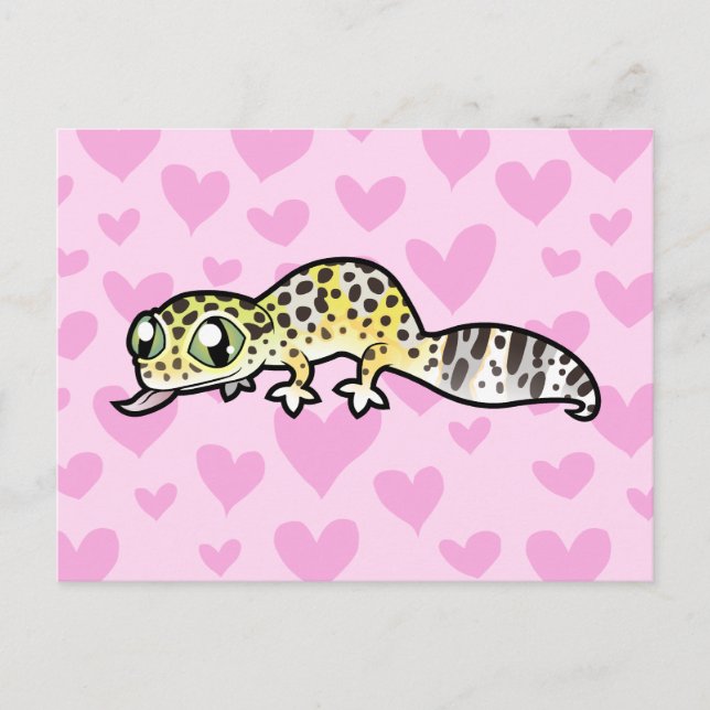 Leopard Gecko Love Postcard (Front)