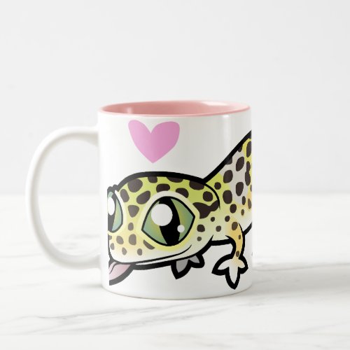 Leopard Gecko Love Two_Tone Coffee Mug