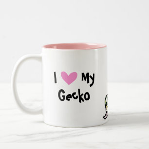 Leopard Gecko Love Two-Tone Coffee Mug