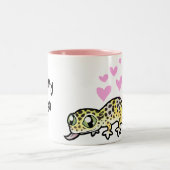Leopard Gecko Love Two-Tone Coffee Mug (Center)