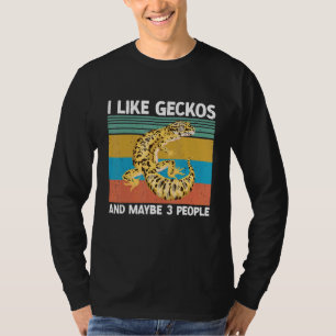 Leopard Gecko Reptile Cute Lizard  Pet Gecko Keepe T-Shirt