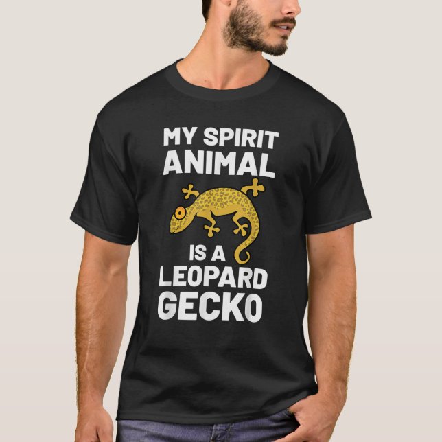 Leopard Gecko Spirit Animal Vintage Kawaii Lizard  T-Shirt (Front)