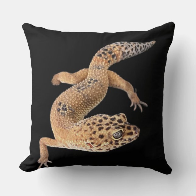  Leopard Gecko  Throw Pillow (Front)