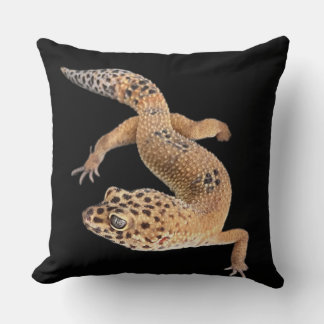 Leopard Gecko Throw Pillow