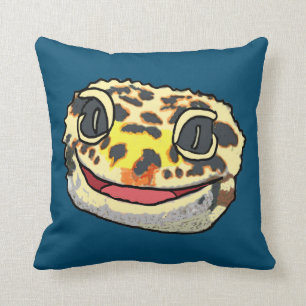 Leopard Gecko Throw Pillow