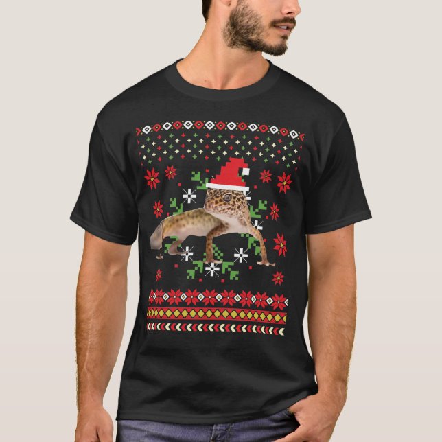 Leopard Gecko Ugly Christmas Sweater (Front)