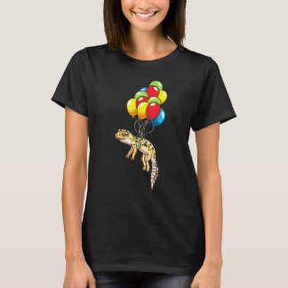 Leopard Gecko With Balloons T-Shirt
