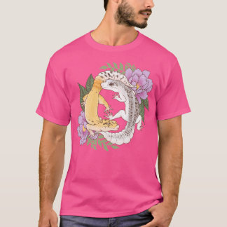 Leopard Geckos And Peony T-Shirt