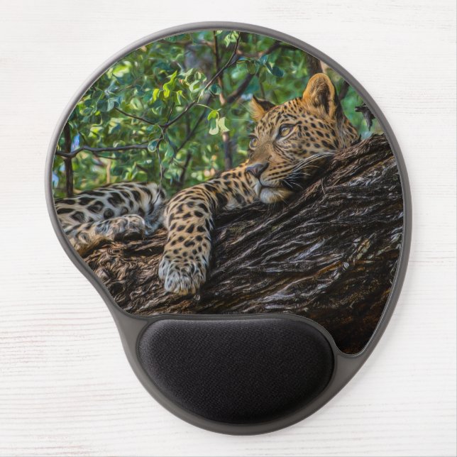 Leopard Gel Mouse Pad (Front)