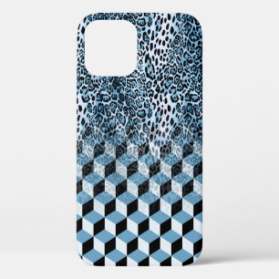 Leopard Geometric, Animal Skin Design. iPhone 12 Case
