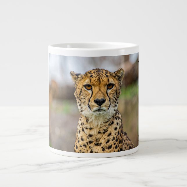 leopard giant coffee mug (Front)
